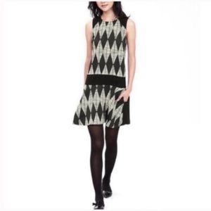Banana Republic l Diamond Jacquard DropWaist Dress